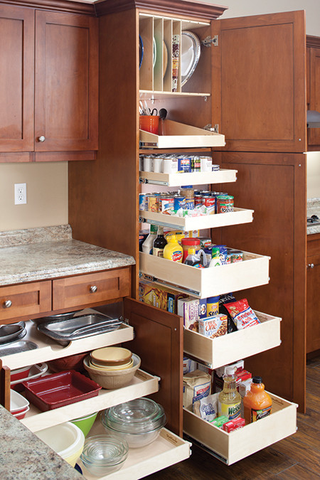 Corner Pantry Pull Out Shelves - Atlanta - by ShelfGenie National, Houzz