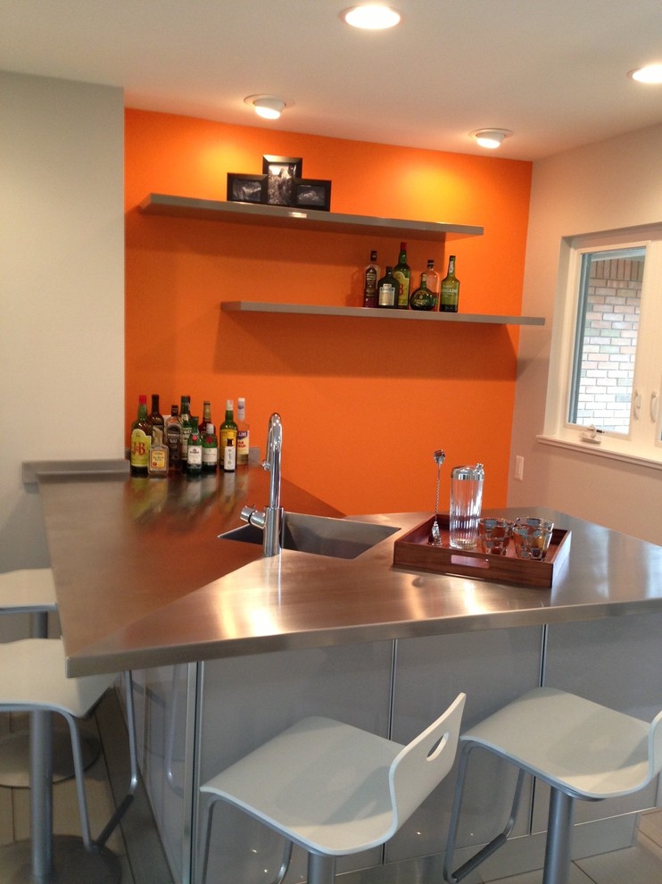 SherwinWilliams Orange paint color Carnival (SW 6892) Contemporary