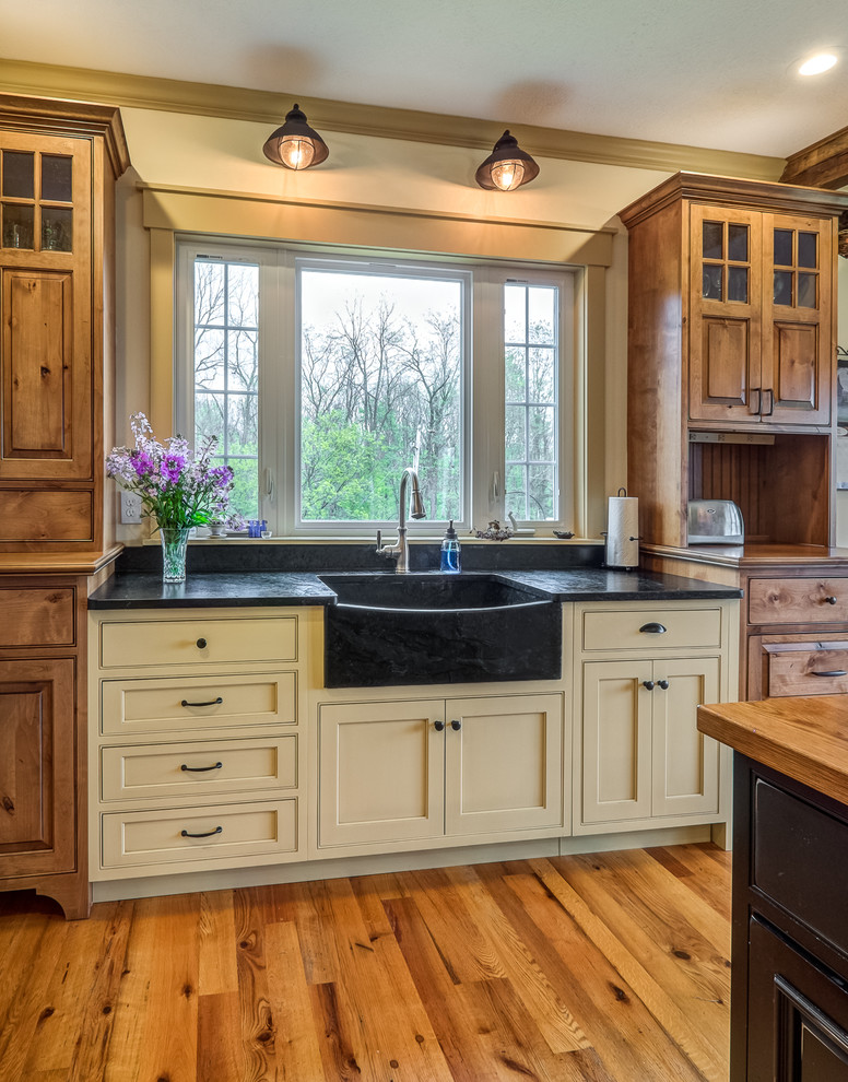 Shiloh SW Cupola Yellow Custom Color Farmhouse Kitchen