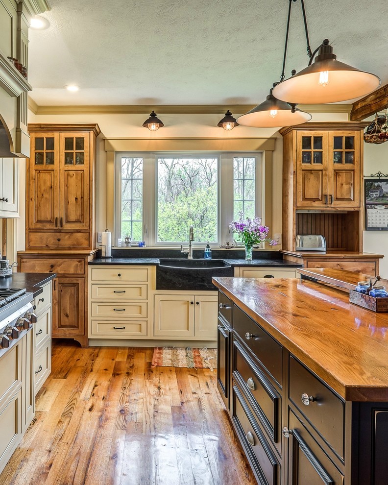 Shiloh SW Cupola Yellow Custom Color Farmhouse Kitchen