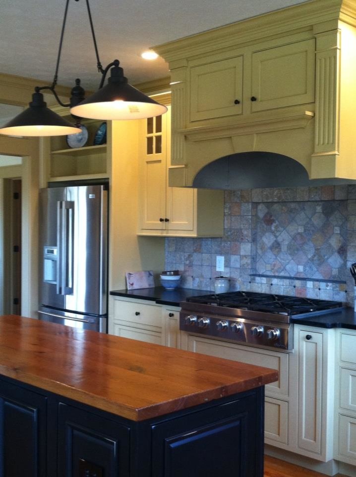 Shiloh SW Cupola Yellow Custom Color Farmhouse Kitchen