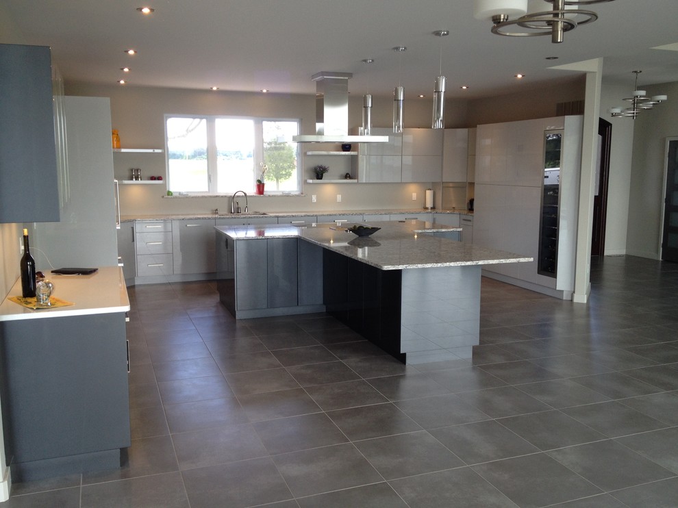 Shiny Modern Kitchen Toronto by The Shoppe Houzz