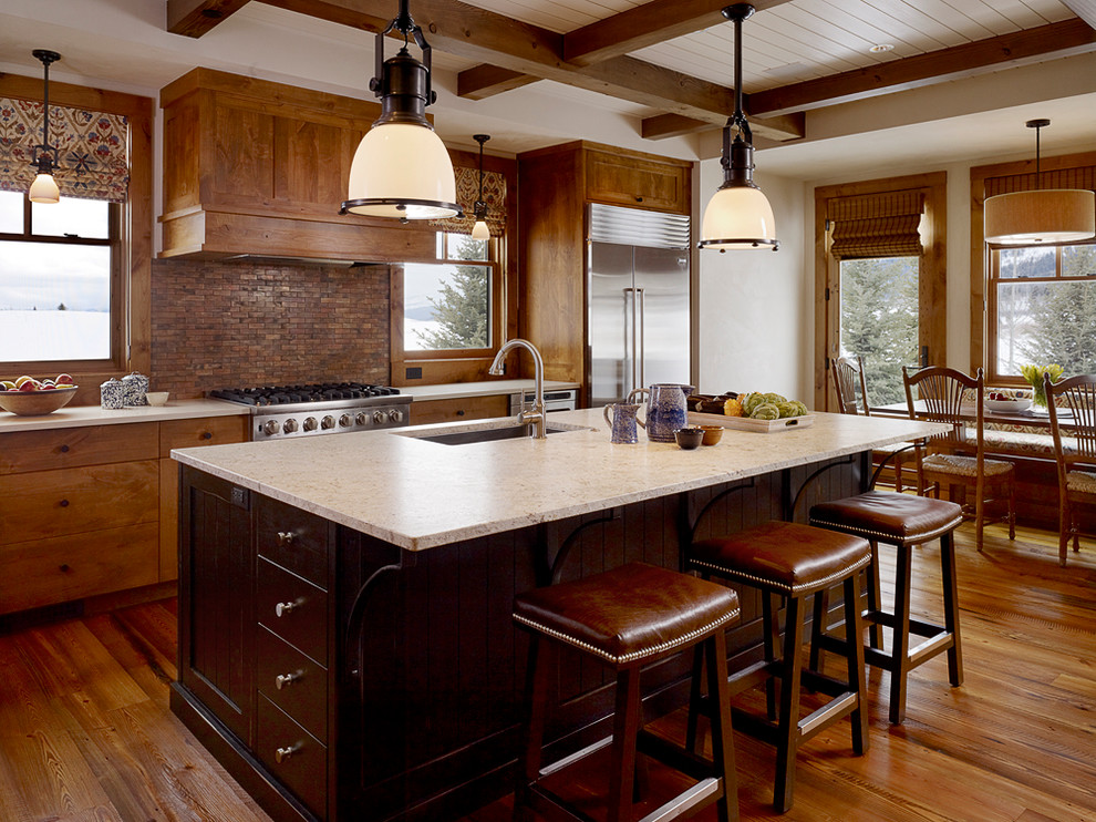 Inspiration for a farmhouse kitchen remodel in Other