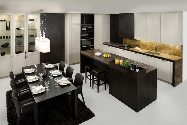 Showroom Transitional Kitchen And Modern Interior Doors Classique Chic Cuisine Autres