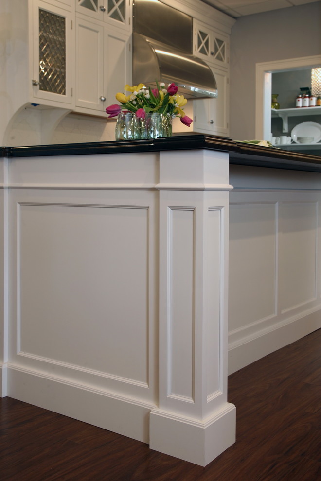 Showroom White Kitchen Display Kitchen Boston by Topnotch