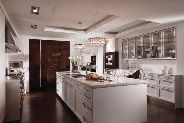 Example of a trendy kitchen design in DC Metro
