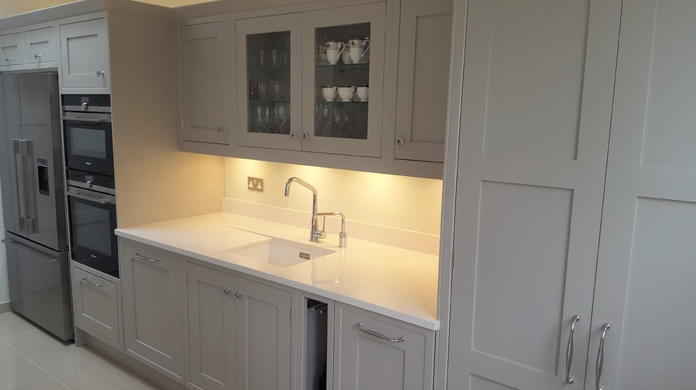 This is an example of a scandinavian kitchen in Hampshire.