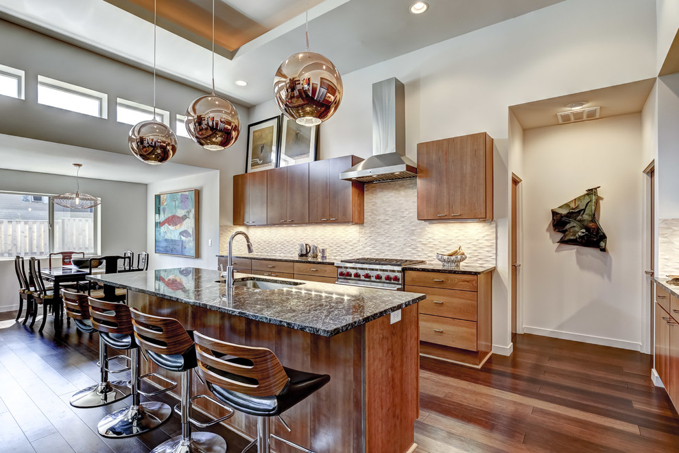 Silverton Midcentury Kitchen Portland by Creekside Homes Inc Houzz