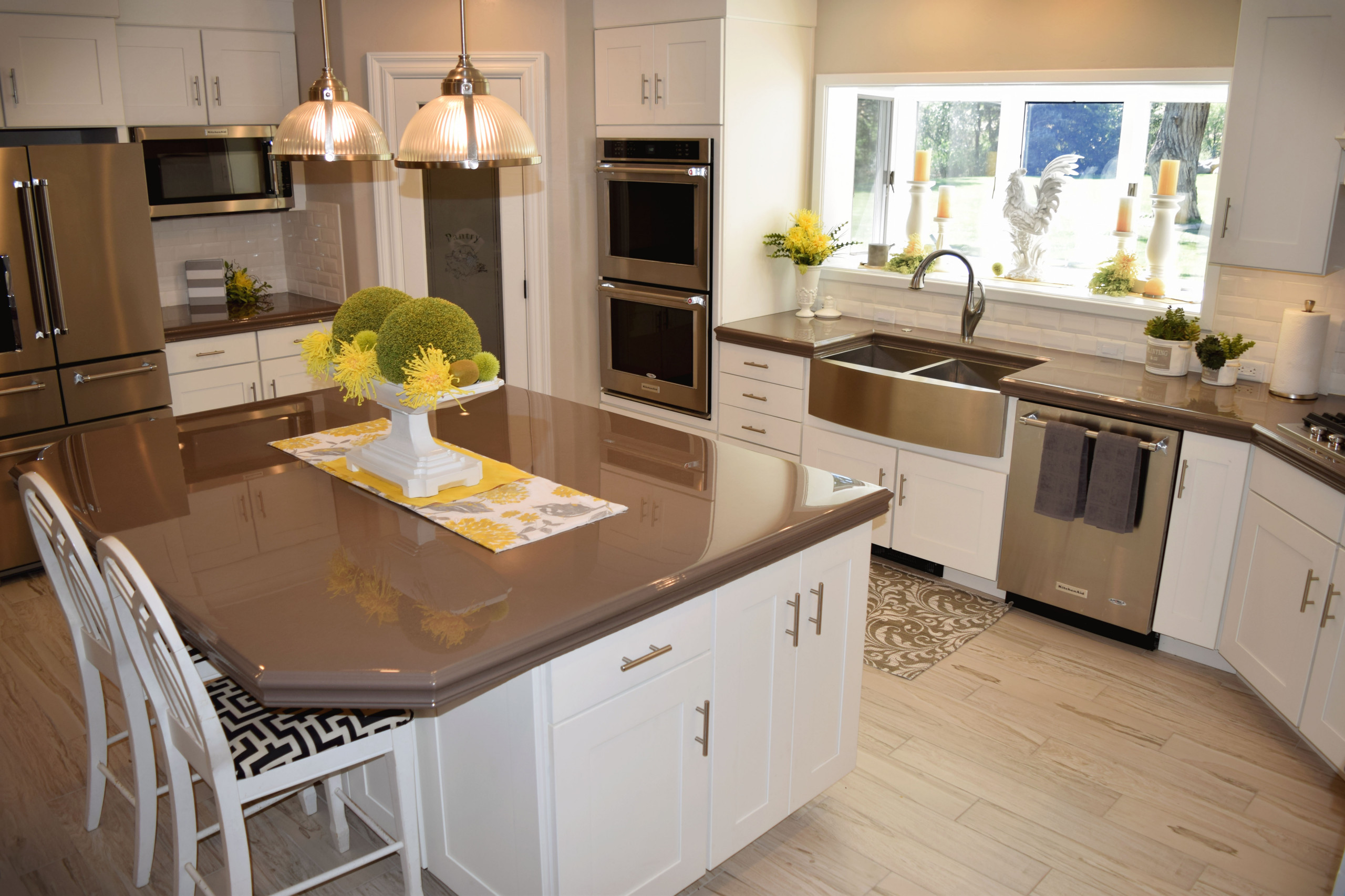 Simple But Elegant Gray Epoxy Countertops Traditional Kitchen Denver By Diamond Coat Epoxy Houzz