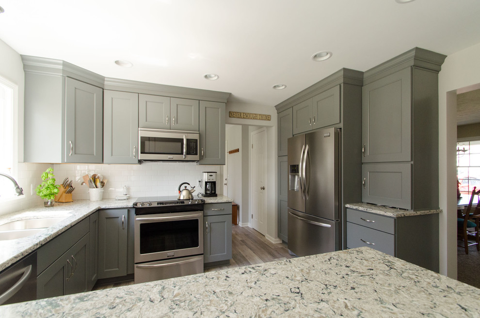 Simple, Earth Tone Kitchen Remodel Transitional Kitchen New York
