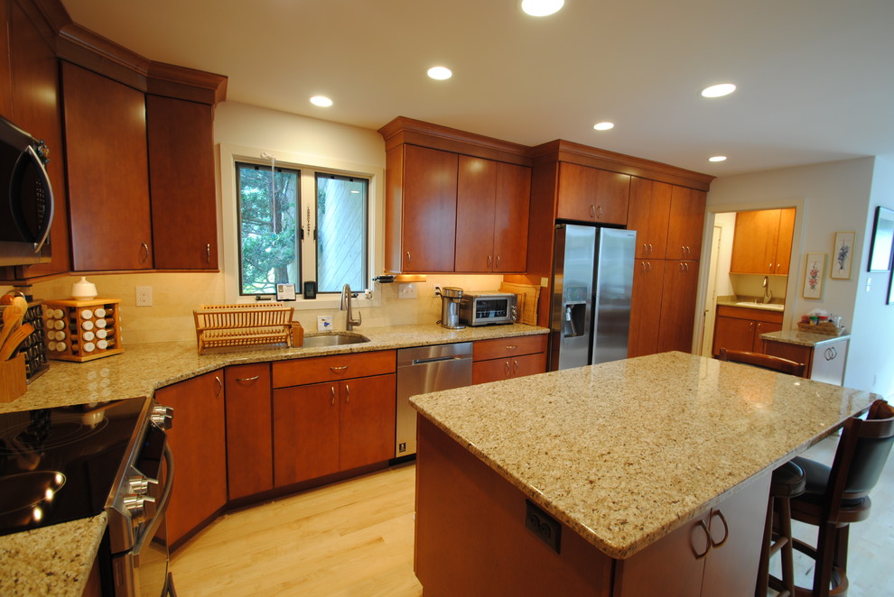 Simple Slab Door Kitchen Küche Philadelphia von Sterling Kitchen