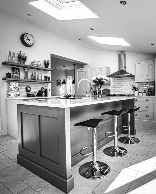 Singlestorey kitchen extension Contemporáneo Cocina Essex de John O Connell Building