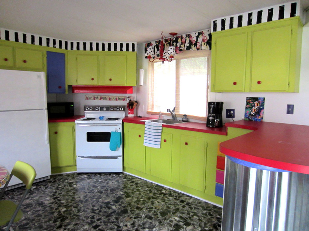 Eclectic kitchen photo in Charlotte