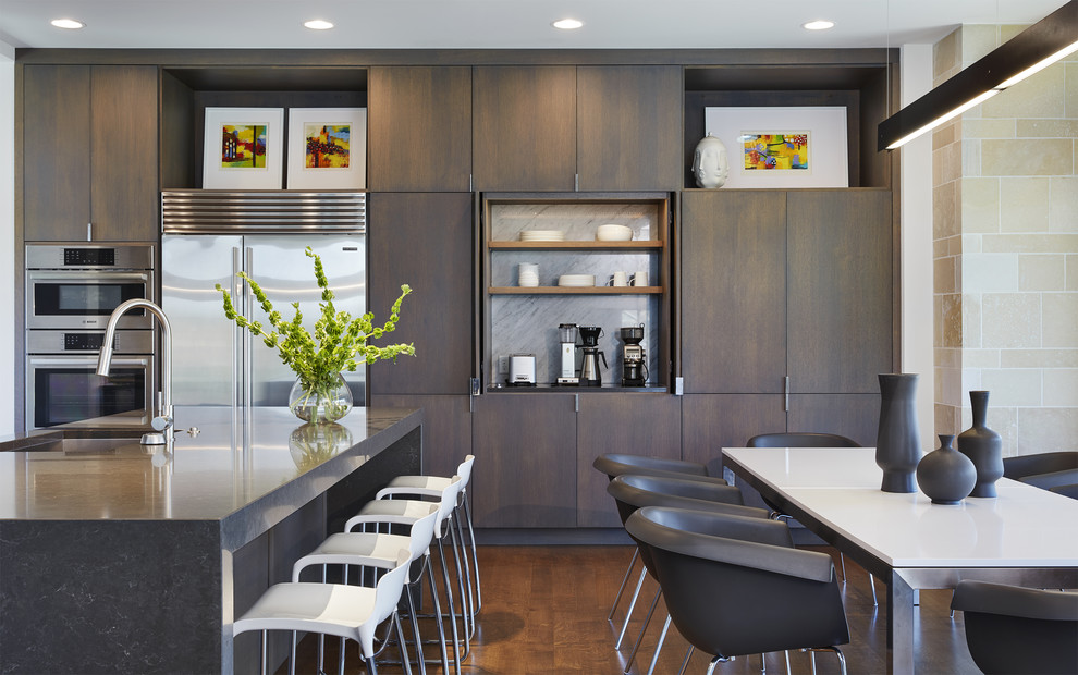 Photo of a modern kitchen in Minneapolis.