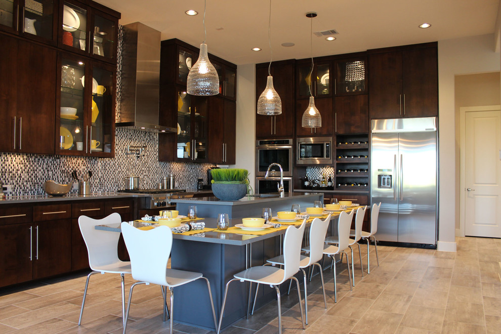 Slab veneer doors in select walnut by TaylorCraft Door