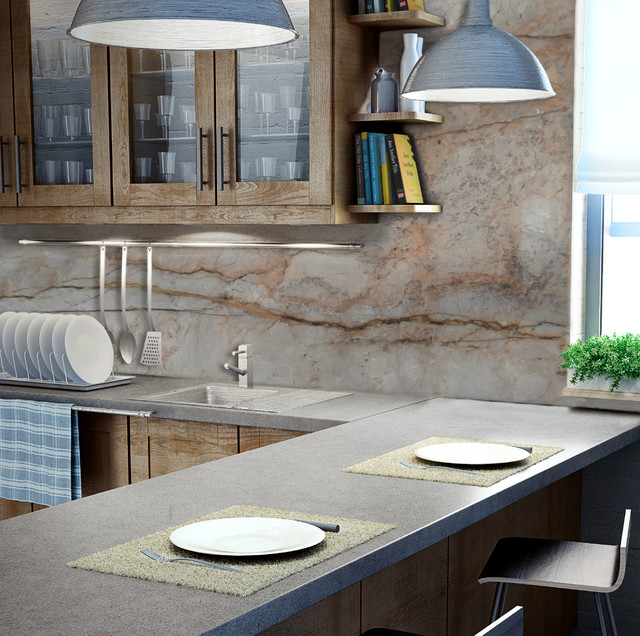 Slabs Kitchen New York by Elalux tile Houzz AU