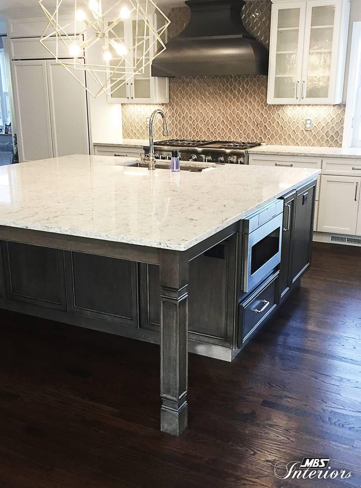 Slate Island Kitchen Transitional Kitchen Cincinnati by MBS
