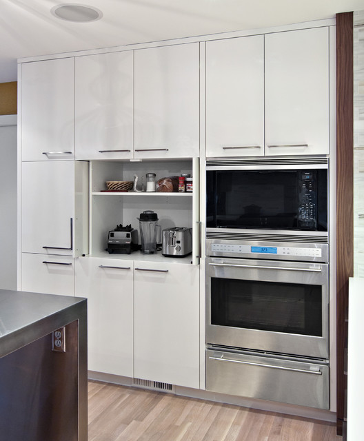 Sleek Appliance Garage Contemporary Kitchen Minneapolis By Eminent Interior Design Houzz Au Sleek Appliance Garage Contemporary, Appliance Garage Kitchen