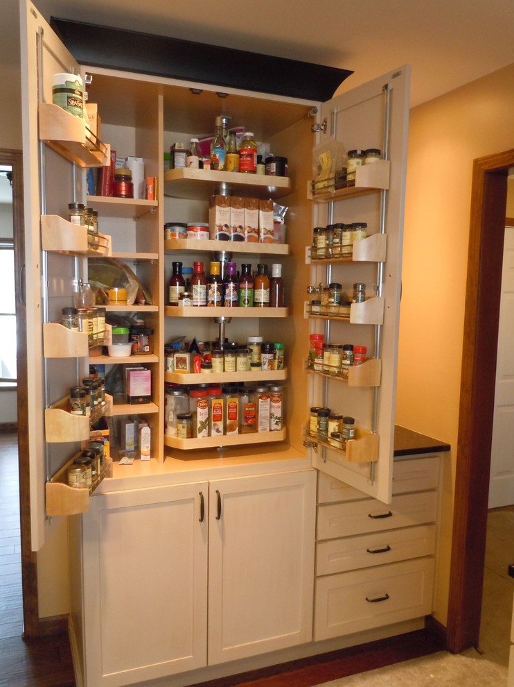 Sleek Kitchen with Super Storage Transitional Kitchen St Louis