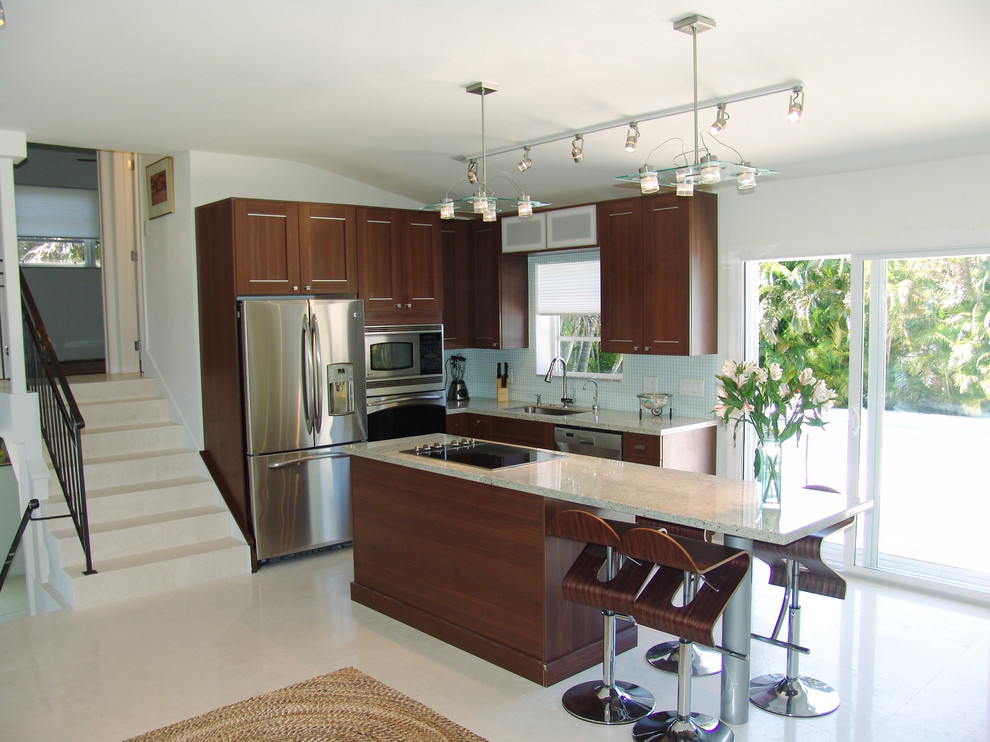 Small and Functional - Contemporary - Kitchen - Miami - by Shuky Conroyd at Boca Kitchens & Baths