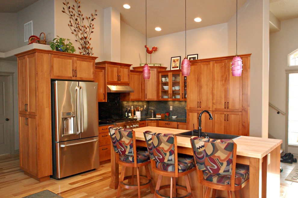 Soapstone and butcher block kitchen Traditional Kitchen Boise