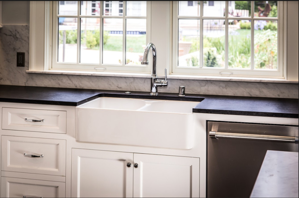 Soapstone Transitional Kitchen Los Angeles by Stone West Inc