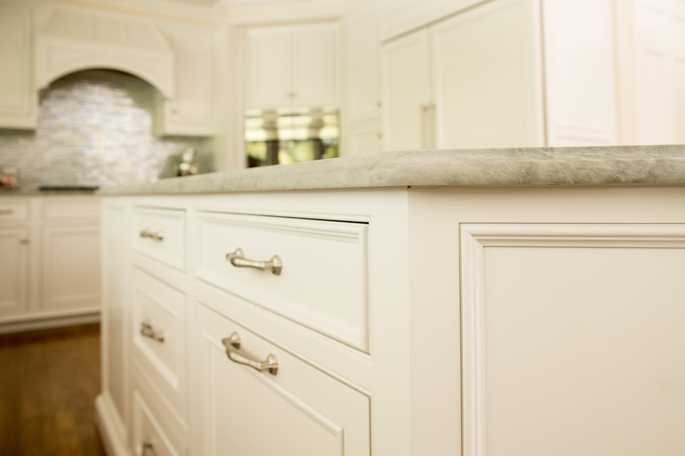 Soft White Custom Cabinets in CT - Transitional - Kitchen - New York