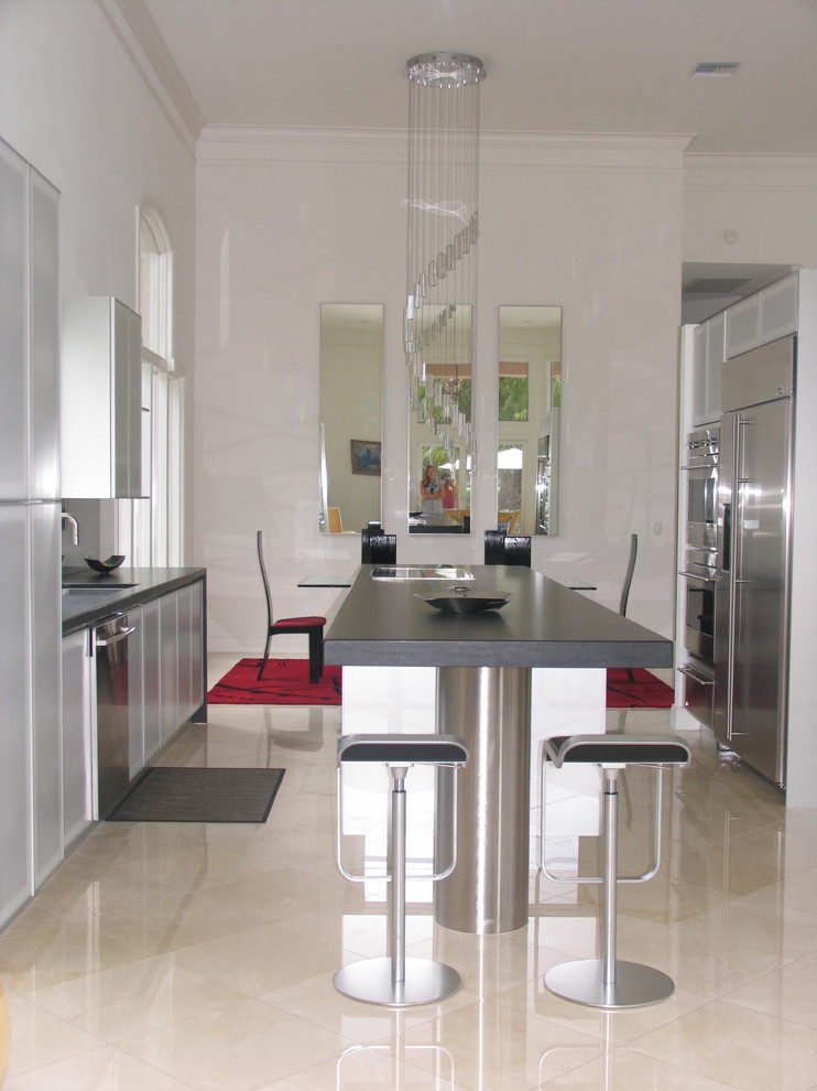 Contemporary kitchen in Miami.