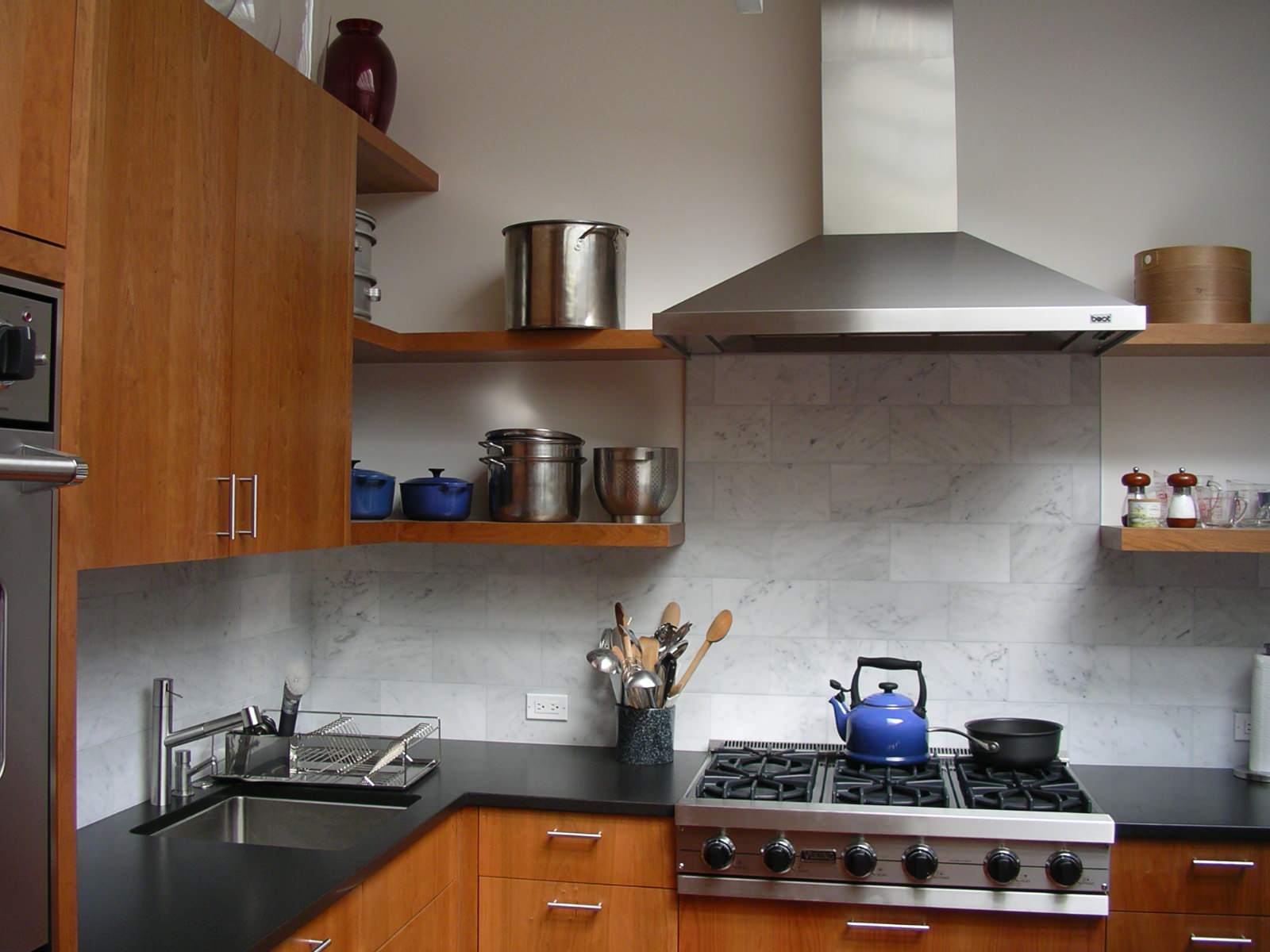 Cherry Cabinet Backsplash Photos Ideas Houzz