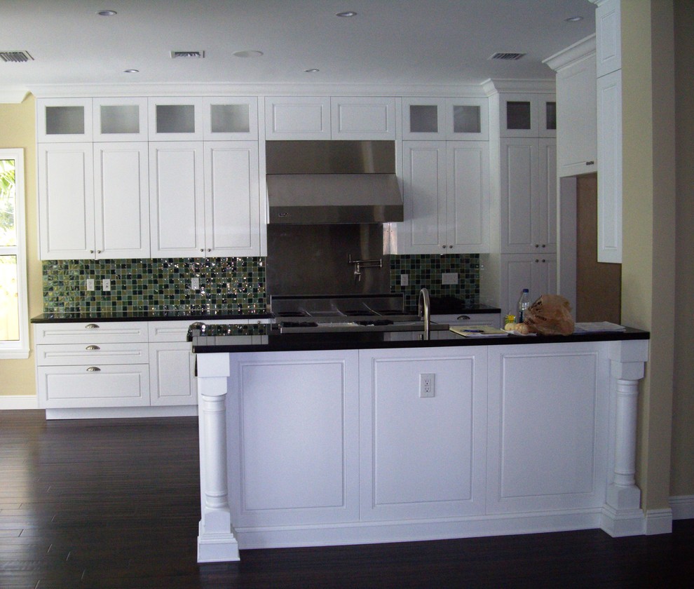 Solid Wood Kitchen - Contemporary - Kitchen - Miami - by Leon Cabinets ...