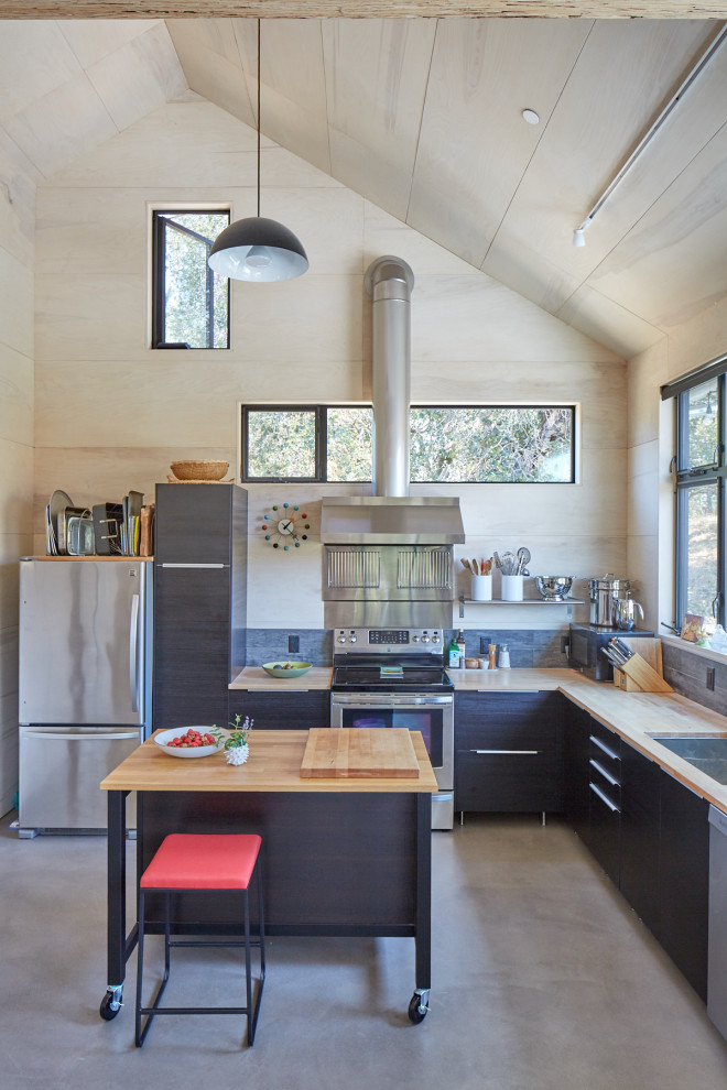 Sonoma County ADU (Accessory Dwelling Unit) Contemporary Kitchen