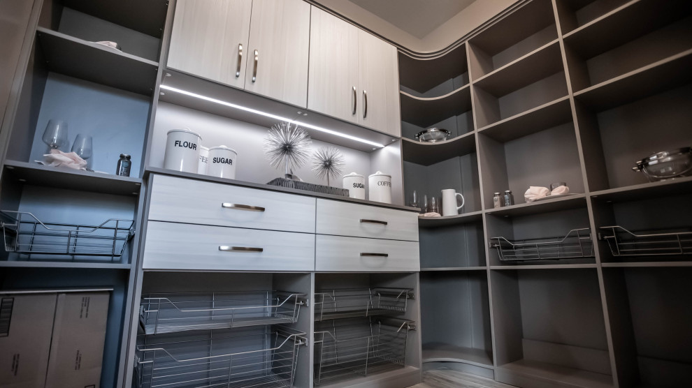 Sophisticated Custom Design for a Kitchen Pantry Shelving