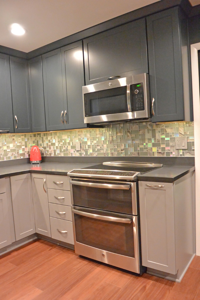 Sophisticated Gray Levit Kitchen Bowie, MD Transitional Kitchen