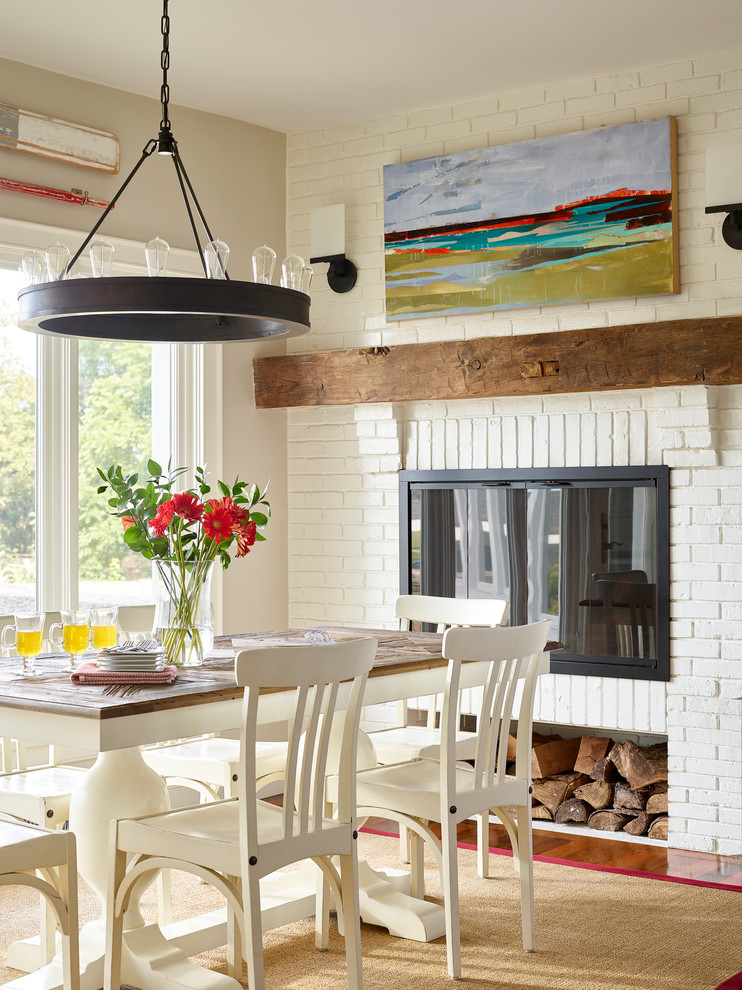 This is an example of a coastal kitchen in Boston.