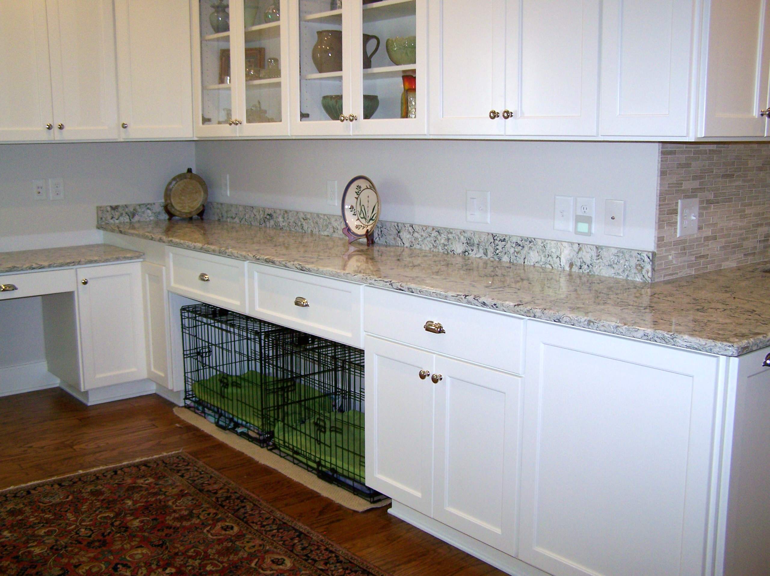 Southern Pines Kitchen Remodel With Dog Crate Space Transitional Kitchen Raleigh By Bowness Custom Homes Houzz