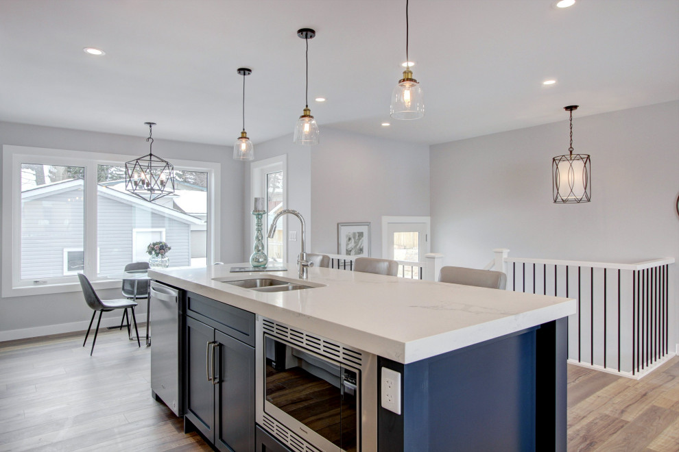 Southwood Full Home Reno Transitional Kitchen Calgary by ERIK