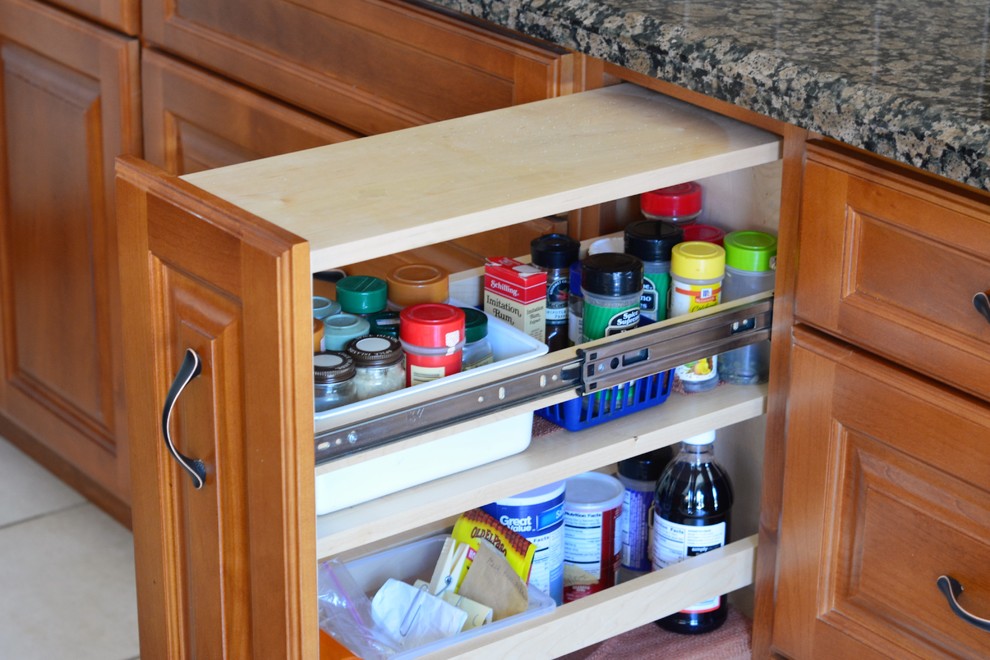 spice rack pull out Traditional Kitchen San Diego by Alex