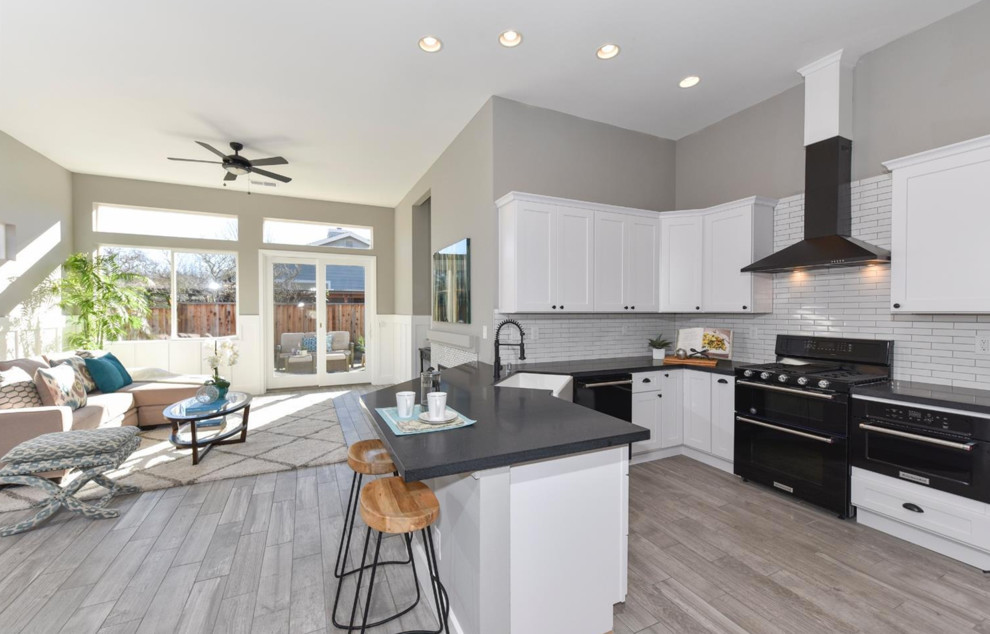 St. Helena Modern Farmhouse Classique Chic Cuisine Sacramento