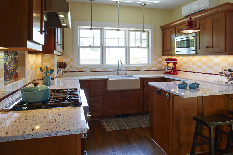 St. Paul Kitchen Remodel with Custom Tile Mosaic Kitchen