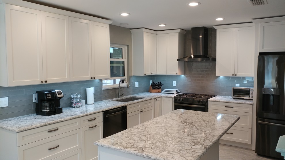 St. Pete Sensation Midcentury Kitchen Tampa by Fusion