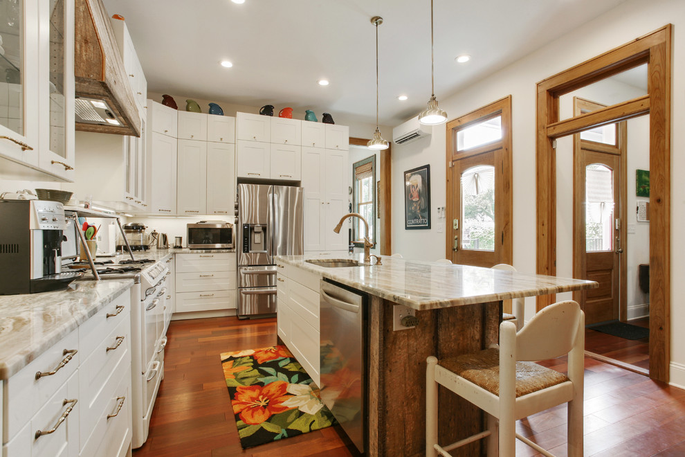 St. Roch Cottage Renovation and Addition Transitional Kitchen New
