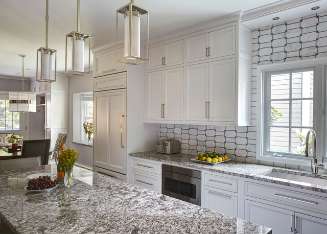 Stacked Wall Cabinets and Entertainment Center Kitchen Chicago
