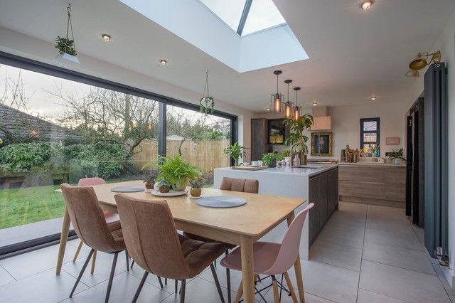 Staffordshire Bungalow Kitchen Extension - Contemporary - Kitchen ...