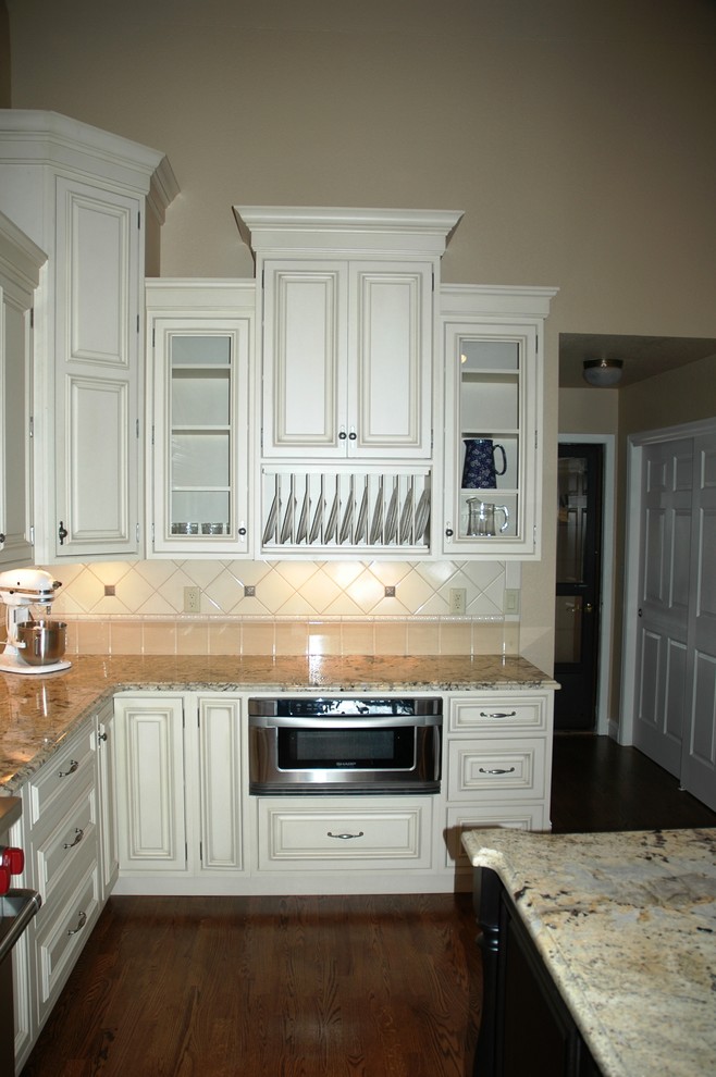 Staggered Height Wall Cabinets - Traditional - Kitchen - Denver - by ...