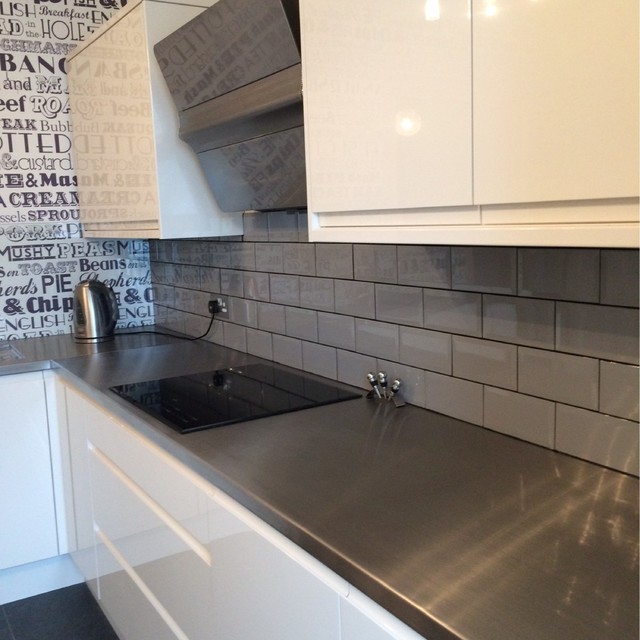Stainless Steel Kitchen Worktops Contemporary Kitchen Other by