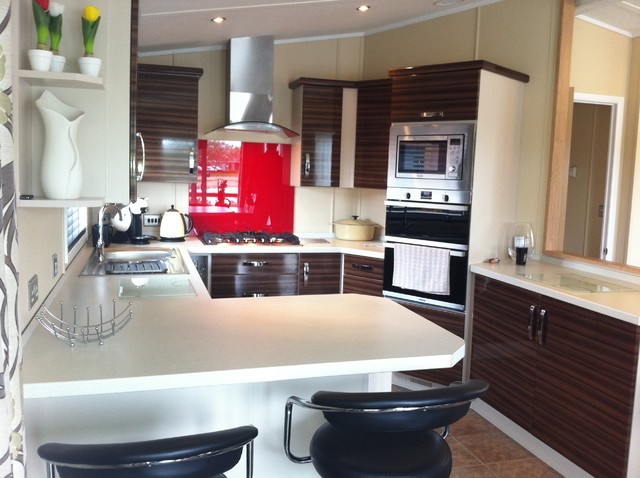 Static Caravan Kitchen - Modern - Kitchen - Devon - by Julie Sheldon