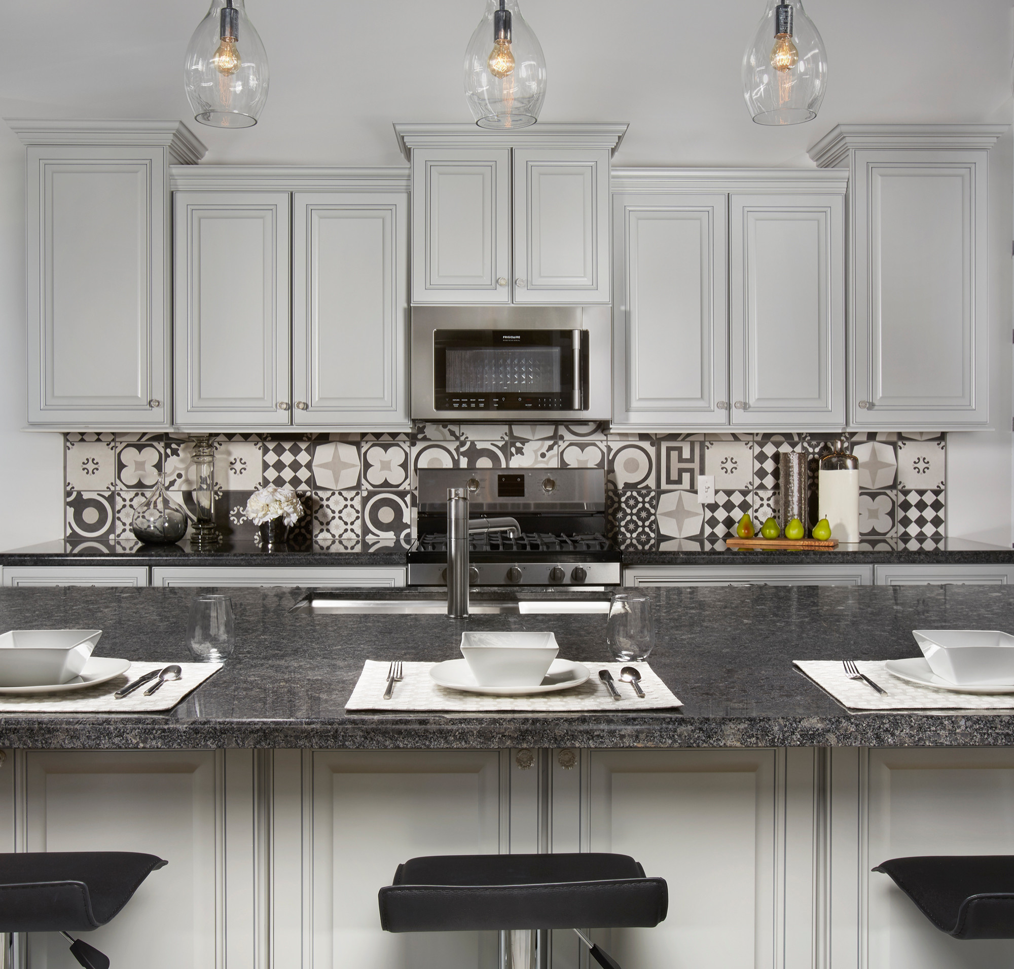 Steel Grey Granite Kitchen Countertop Island Contemporary Kitchen Phoenix By Arizona Tile Houzz