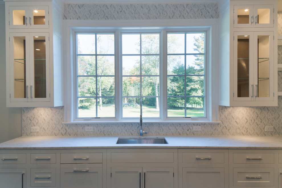 Stone Colonial in Sterling Ridge Harrison, NY Transitional Kitchen