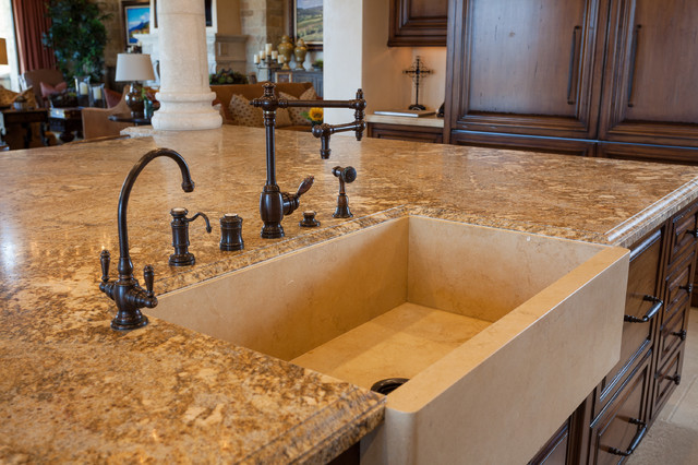 Stone Farmhouse Island Sink Mediterranean Kitchen Orange County By Euro Laa Marble Inc Houzz Uk Stone Farmhouse Island Sink, Stone Farm Sink