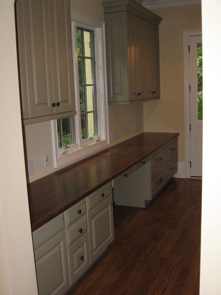 Design ideas for a classic kitchen in Other with raised-panel cabinets.